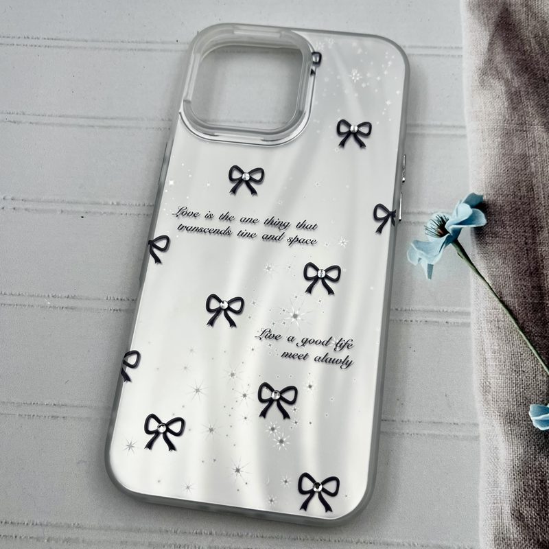 قاب گوشی iPhone 16 Pro Max آیفون Star Case کهکشانی نگین برجسته لوکس طرح پاپیون کد 91739 - Image 2