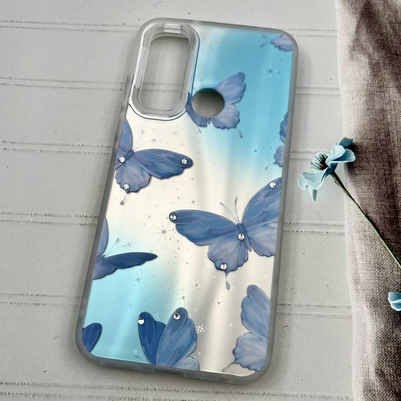 قاب گوشی Redmi Note 8 / Redmi Note 8 2021 شیائومی Star Case کهکشانی نگین برجسته لوکس طرح پروانه کد 92821 - Image 2