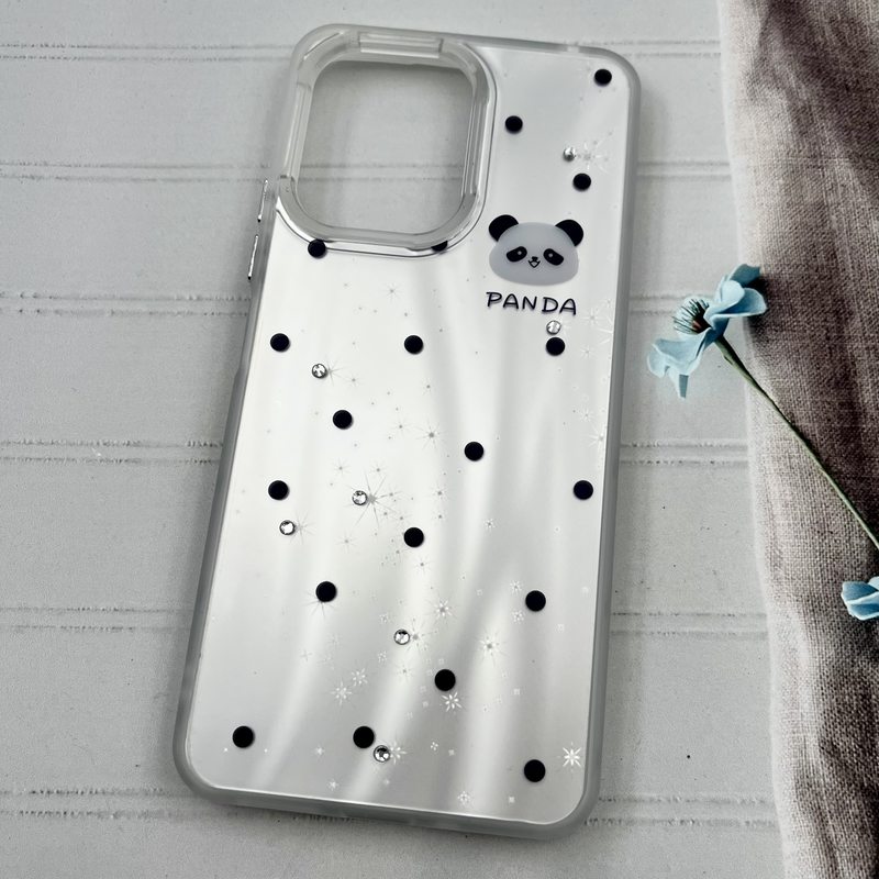 قاب گوشی Redmi 13C / Poco C65 شیائومی Star Case کهکشانی نگین برجسته لوکس طرح پاندا کد 94351 - Image 2