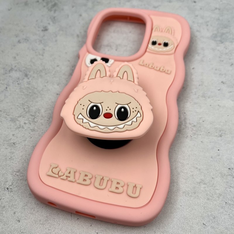 قاب گوشی Redmi A5 / Poco C71 شیائومی Toy Case عروسکی سیلیکونی پاپ سوکتی ضد ضربه طرح لبوبو گلبهی کد 94772 - Image 2