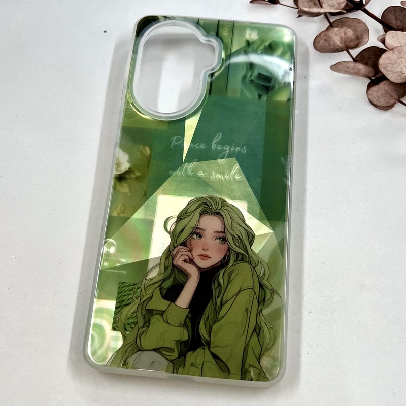 قاب گوشی Poco X7 Pro شیائومی 3D Lux Case سه بعدی اسپرت ضد ضربه طرح Green Girl کد 95584 - Image 2