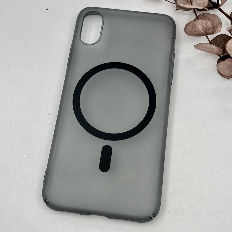 قاب گوشی iPhone X / iPhone XS آیفون Premium Case مات Slim مگ سیف Magsafe اورجینال مشکی کد 97844 - Image 2
