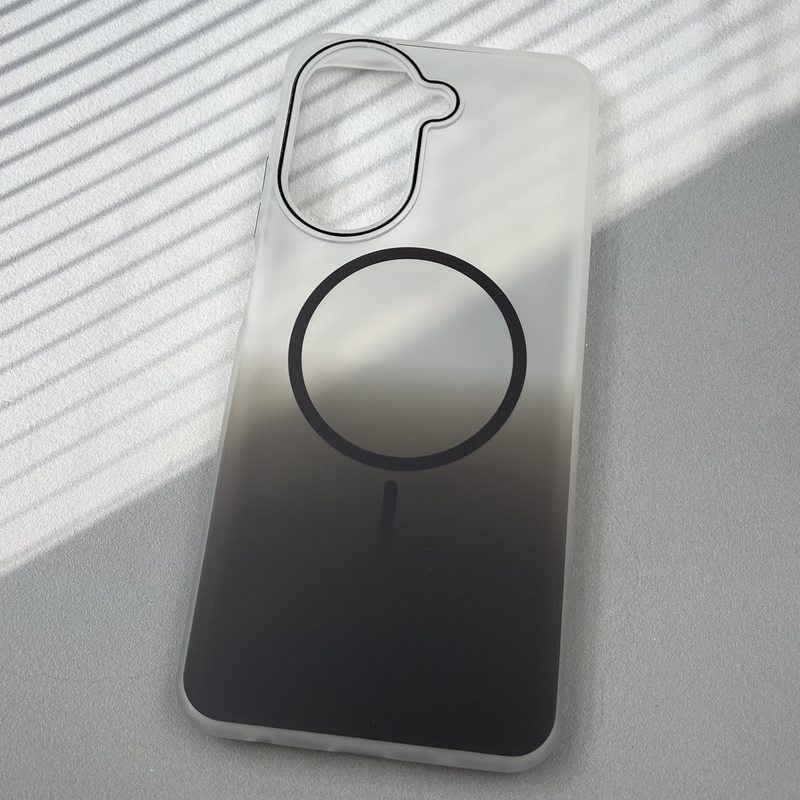 قاب گوشی Redmi A5 / Poco C71 شیائومی مات PC CASE طرح مگ سیف Magsafe طیفی مشکی کد 98557 - Image 2