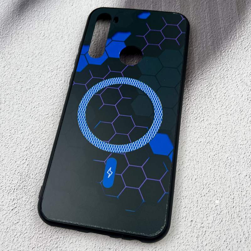 قاب گوشی Redmi Note 8T شیائومی Hexagon طرح مگ سیف Magsafe اسپرت فانتزی آبی کد 10900 - Image 2