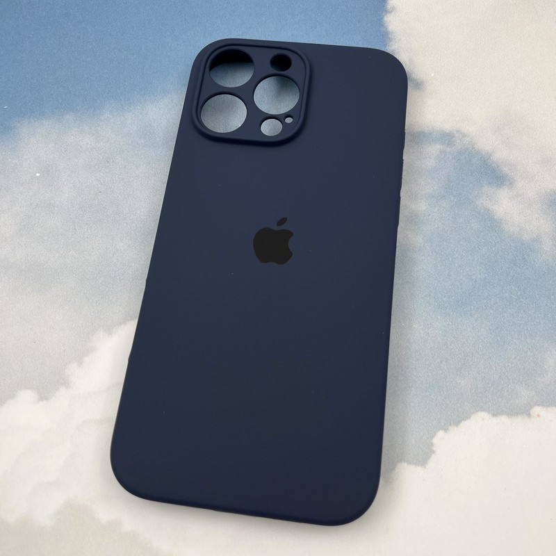 قاب گوشی iPhone 16 Pro Max آیفون سیلیکونی پاک کنی اورجینال داخل پارچه ای رنگ سرمه ای کد 14161 - Image 2