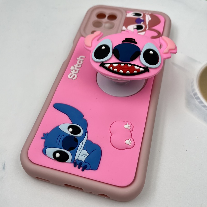 قاب گوشی Galaxy A12 / Galaxy M12 سامسونگ Funny Case سیلیکونی پاپ سوکتی عروسکی برجسته طرح استیچ محافظ لنز دار کد 14228 - Image 2