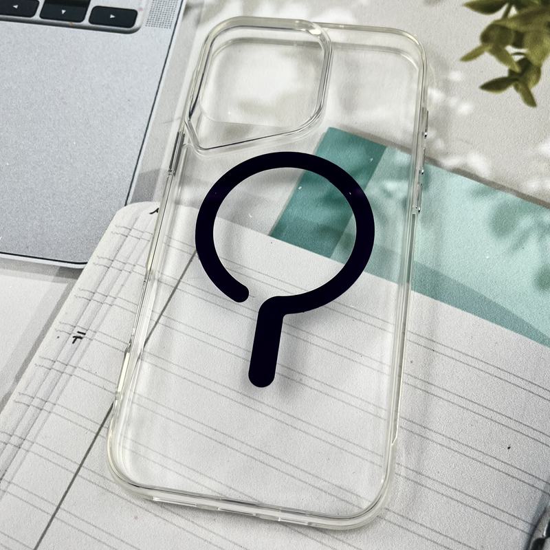 قاب گوشی iPhone 16 Pro Max آیفون شفاف Magnetic Case مگ سیف Magsafe اورجینال ضد ضربه Sport بنفش کد 14495 - Image 2
