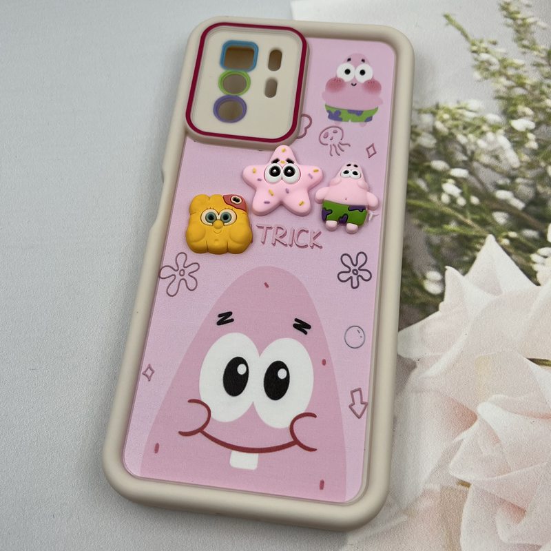 قاب گوشی Poco X3 GT / Redmi Note 10 Pro 5G شیائومی سیلیکونی Toy Case ضد ضربه عروسکی برجسته فانتزی محافظ لنز دار طرح پاتریک کد 174835 - Image 2