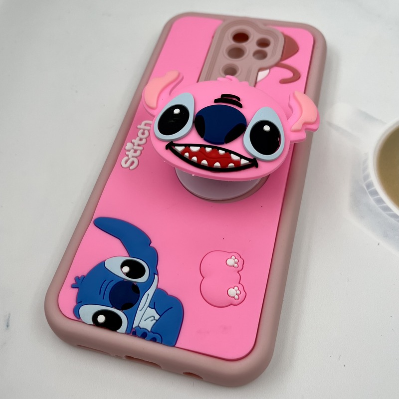 قاب گوشی Redmi Note 8 Pro شیائومی Funny Case سیلیکونی پاپ سوکتی عروسکی برجسته طرح استیچ محافظ لنز دار کد 20320 - Image 2