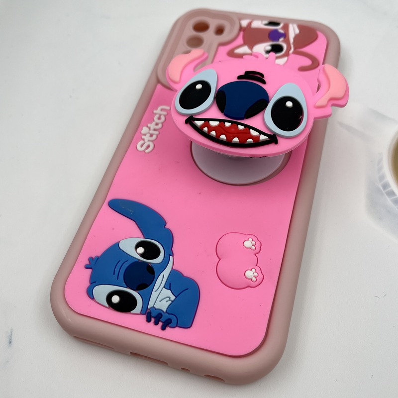 قاب گوشی Redmi Note 8 / Redmi Note 8 2021 شیائومی Funny Case سیلیکونی پاپ سوکتی عروسکی برجسته طرح استیچ محافظ لنز دار کد 25096 - Image 2
