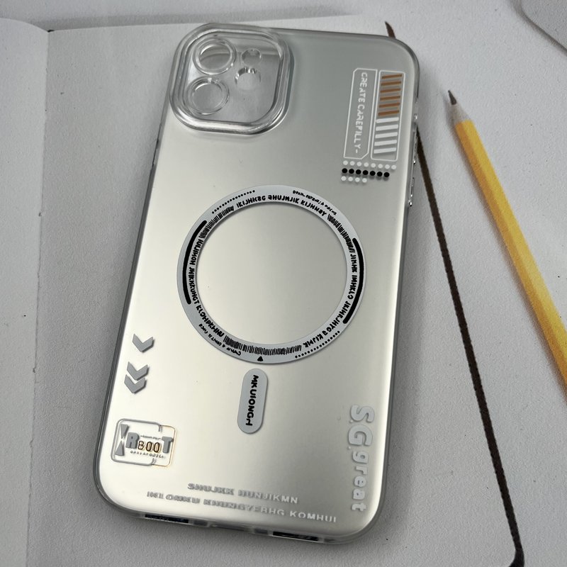 قاب گوشی iPhone 11 آیفون New So Cool اورجینال طرح مگ سیف Magsafe اسپرت RT محافظ لنز دار نقره ای کد 25210 - Image 2