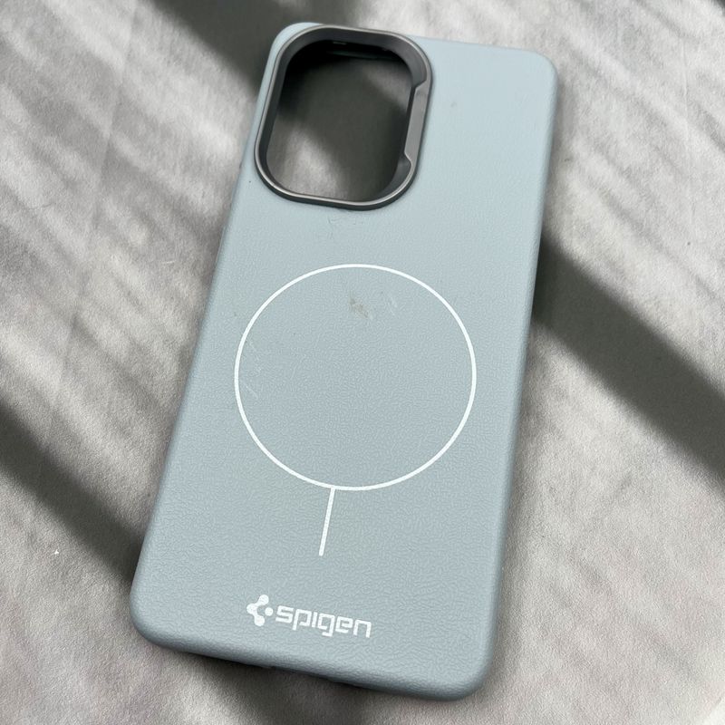 قاب گوشی Poco X7 Pro شیائومی Spigen Case سیلیکونی طرح مگ سیف Magsafe لنز کروم آبی کد 25924 - Image 2