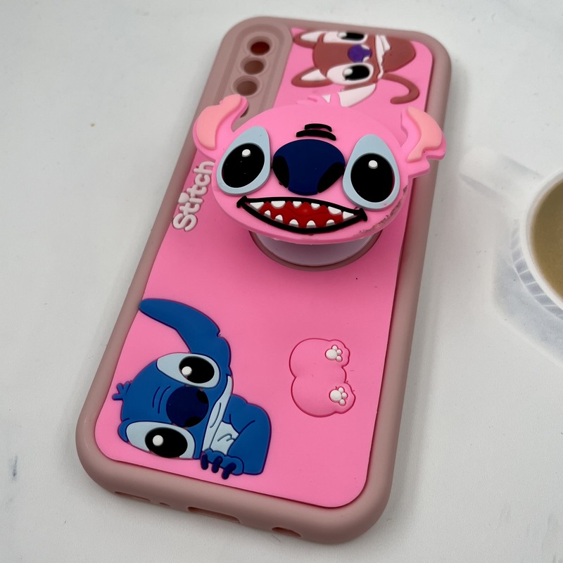 قاب گوشی Galaxy A30S / Galaxy A50S / Galaxy A50 سامسونگ Funny Case سیلیکونی پاپ سوکتی عروسکی برجسته طرح استیچ محافظ لنز دار کد 29966 - Image 2