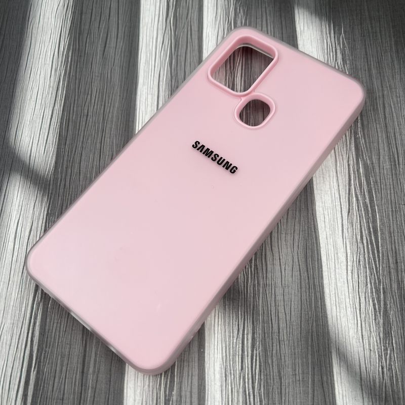 قاب گوشی Galaxy A21S سامسونگ Pastel Case پاستلی لوگو دار ضد ضربه لنز برجسته گلبهی کد 30533 - Image 2