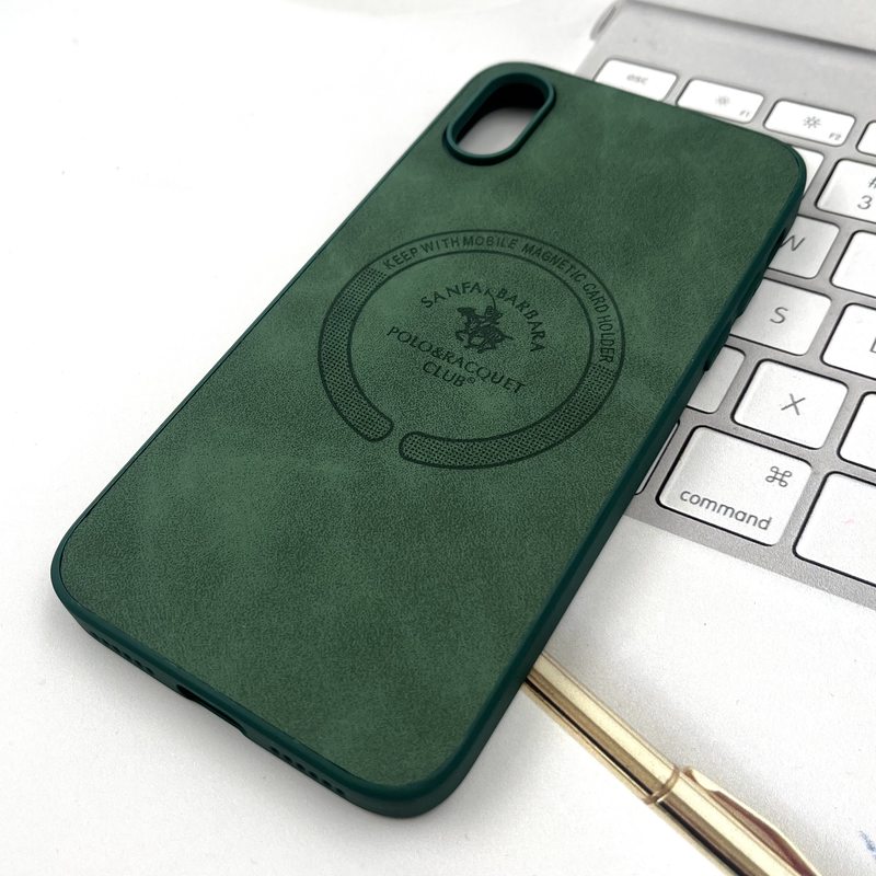 قاب گوشی iPhone X / iPhone XS آیفون Premium Leather چرم طرح مگ سیف Magsafe اسپرت سبز کد 31677 - Image 2