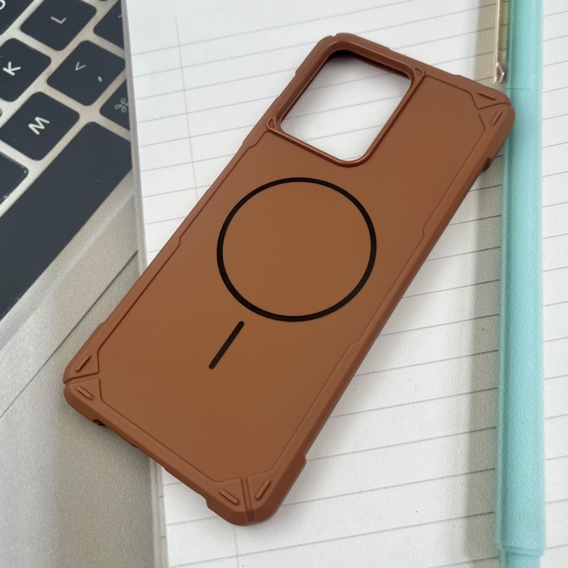 قاب گوشی Redmi Note 12 4G شیائومی Shield Case ضد ضربه سیلیکونی ایربگ دار طرح مگ سیف Magsafe صحرایی کد 32967 - Image 2