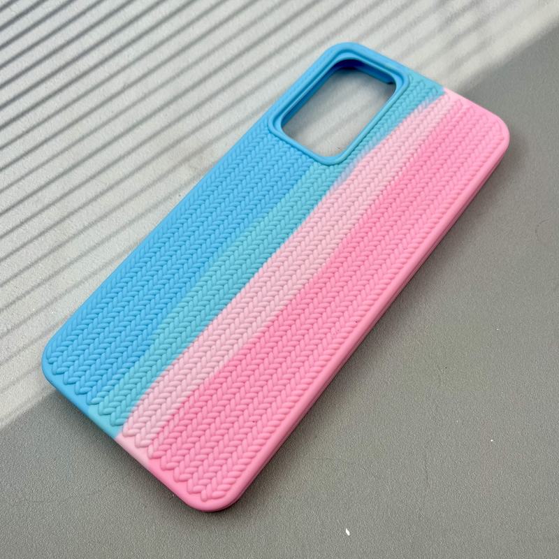 قاب گوشی Galaxy A73 سامسونگ سیلیکونی پاک کنی اورجینال طرح بافت رنگین کمانی کد 34305 - Image 2