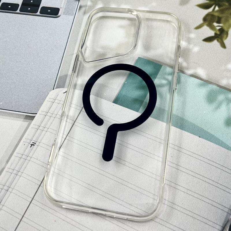 قاب گوشی iPhone 16 Pro Max آیفون شفاف Magnetic Case مگ سیف Magsafe اورجینال ضد ضربه Sport سرمه ای کد 35167 - Image 2