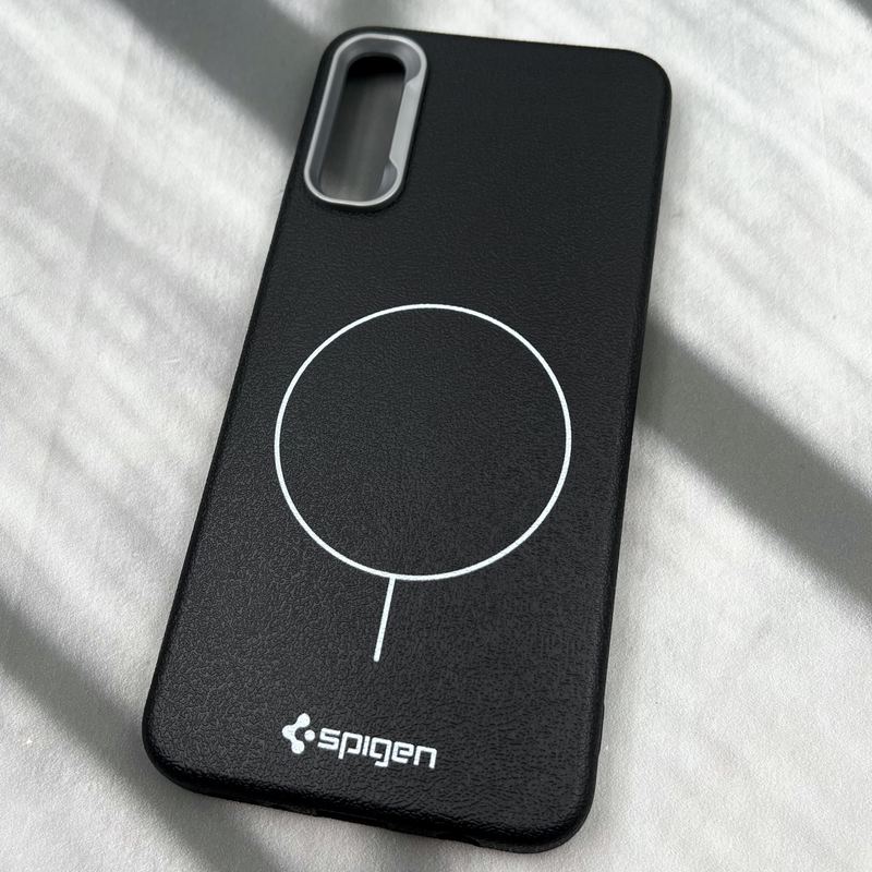 قاب گوشی Galaxy A30S / Galaxy A50S / Galaxy A50 سامسونگ Spigen Case سیلیکونی طرح مگ سیف Magsafe لنز کروم مشکی کد 37864 - Image 2