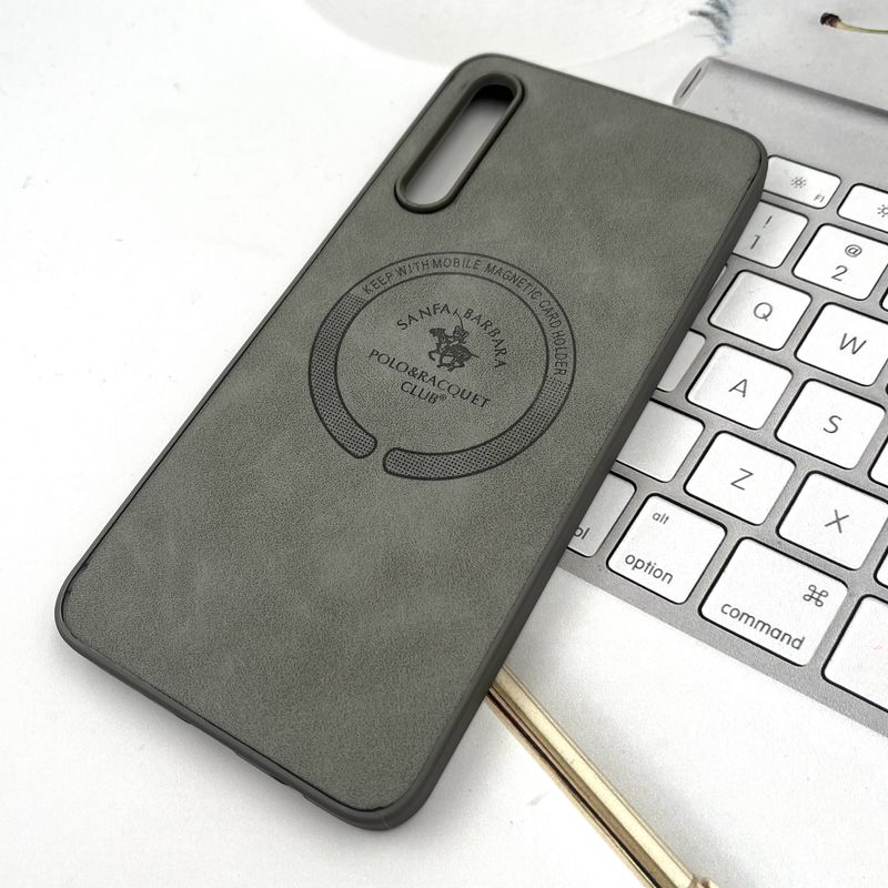 قاب گوشی Galaxy A30S / Galaxy A50S / Galaxy A50 سامسونگ Premium Leather چرم طرح مگ سیف Magsafe اسپرت تیتانیوم کد 39204 - Image 2
