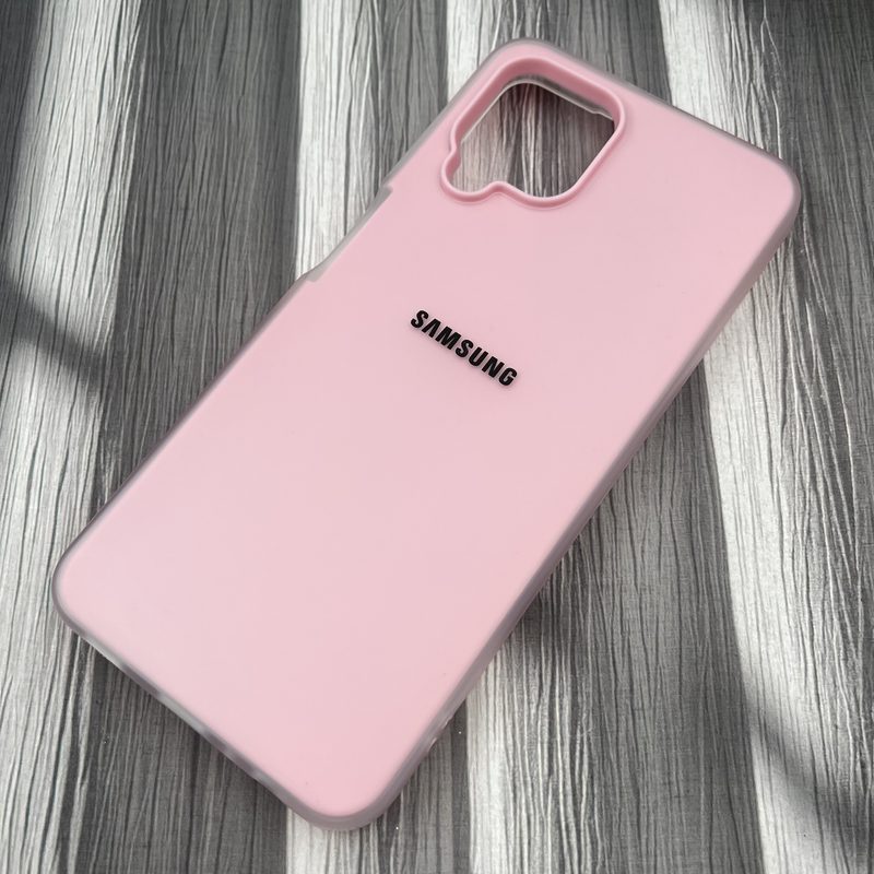 قاب گوشی Galaxy A22 4G / Galaxy M32 4G سامسونگ Pastel Case پاستلی لوگو دار ضد ضربه لنز برجسته گلبهی کد 43260 - Image 2