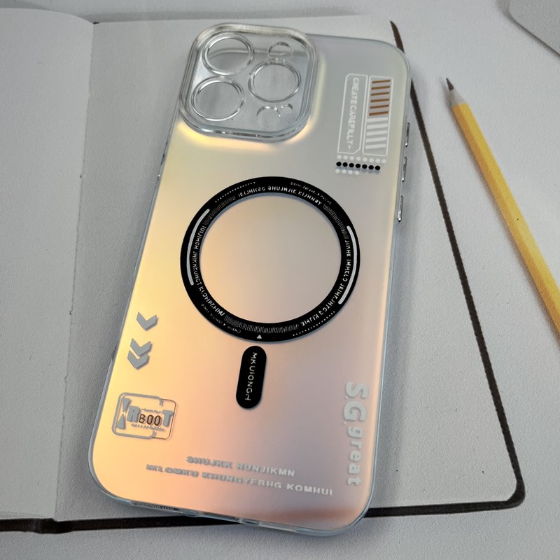 قاب گوشی iPhone 16 Pro Max آیفون New So Cool اورجینال طرح مگ سیف Magsafe اسپرت RT محافظ لنز دار هولوگرامی کد 43278 - Image 2