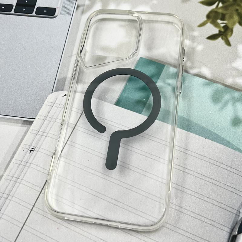قاب گوشی iPhone 16 Pro Max آیفون شفاف Magnetic Case مگ سیف Magsafe اورجینال ضد ضربه Sport تیتانیوم کد 44662 - Image 2