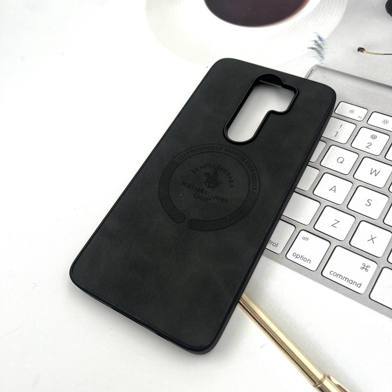 قاب گوشی Redmi Note 8 Pro شیائومی Premium Leather چرم طرح مگ سیف Magsafe اسپرت مشکی کد 50159 - Image 2