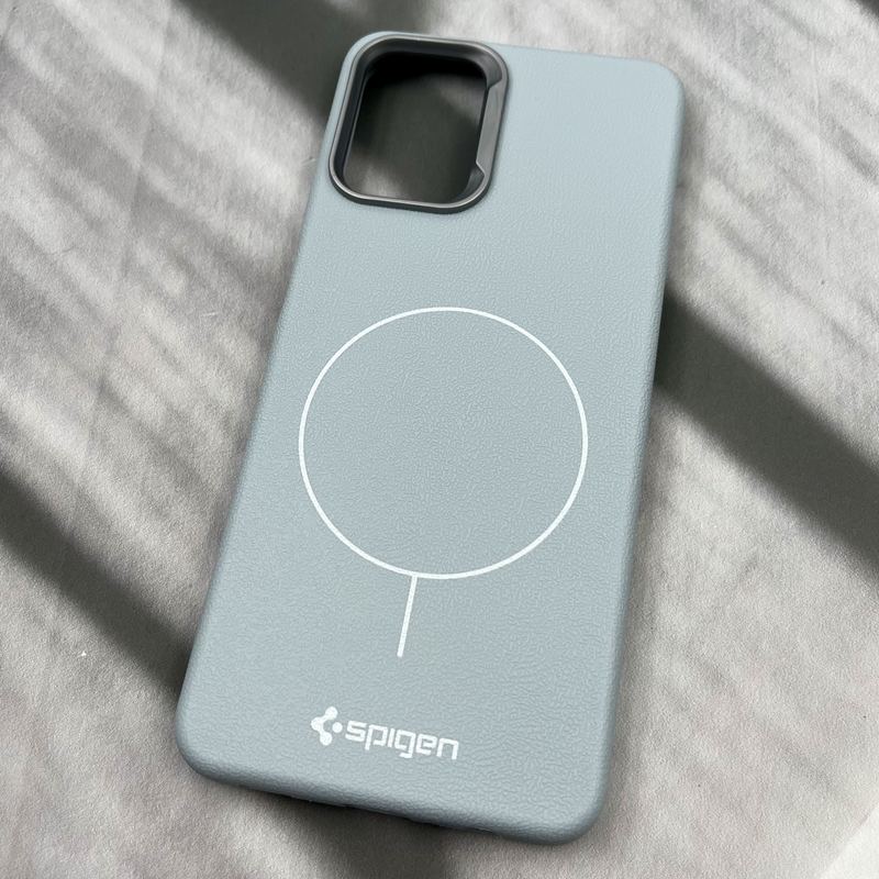 قاب گوشی Galaxy A12 / Galaxy M12 سامسونگ Spigen Case سیلیکونی طرح مگ سیف Magsafe لنز کروم آبی کد 60320 - Image 2