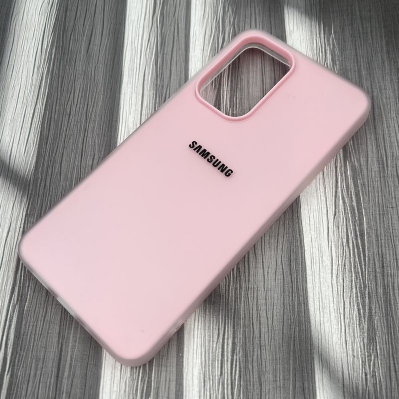 قاب گوشی Galaxy A33 سامسونگ Pastel Case پاستلی لوگو دار ضد ضربه لنز برجسته گلبهی کد 62287 - Image 2