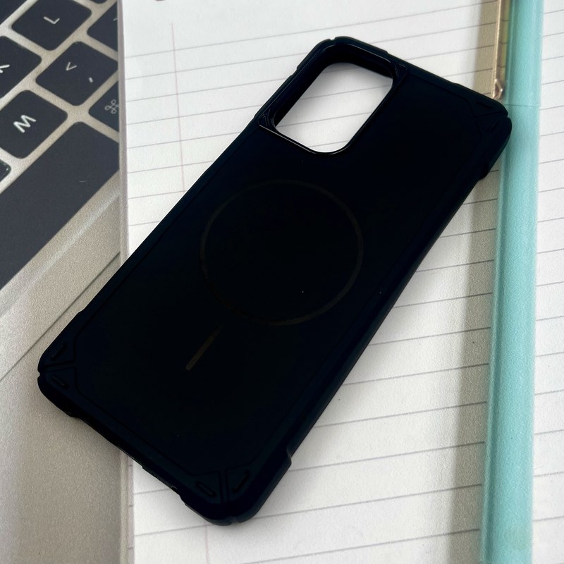 قاب گوشی Galaxy A23 سامسونگ Shield Case ضد ضربه سیلیکونی ایربگ دار طرح مگ سیف Magsafe مشکی کد 62440 - Image 2