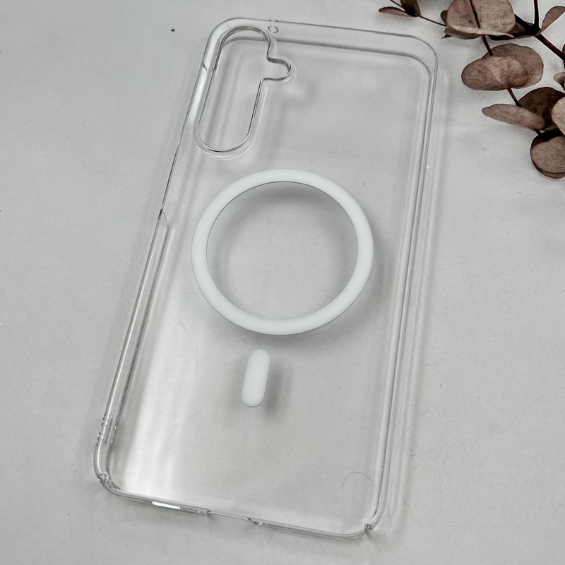 قاب گوشی Galaxy A55 سامسونگ Slim Case شفاف مگ سیف Magsafe اورجینال سفید کد 64557 - Image 2