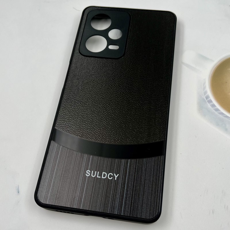 قاب گوشی Redmi Note 12 Pro 5G شیائومی Texture Case طرح دو تکه کلاسیک SULDCY محافظ لنز دار مشکی کد 671257 - Image 2