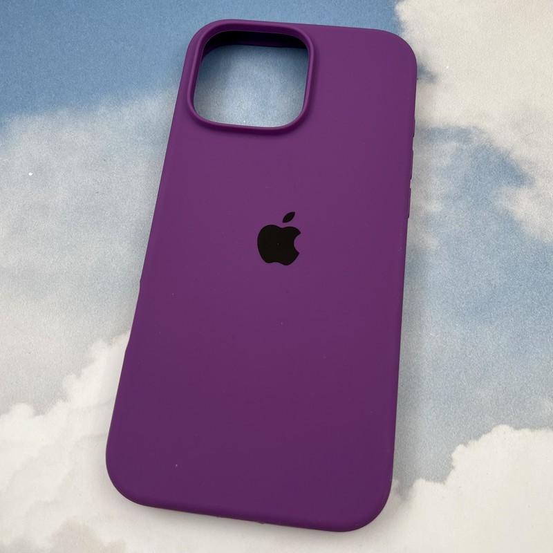 قاب گوشی iPhone 16 Pro Max آیفون سیلیکونی پاک کنی اورجینال داخل پارچه ای رنگ بنفش کد 67174 - Image 2