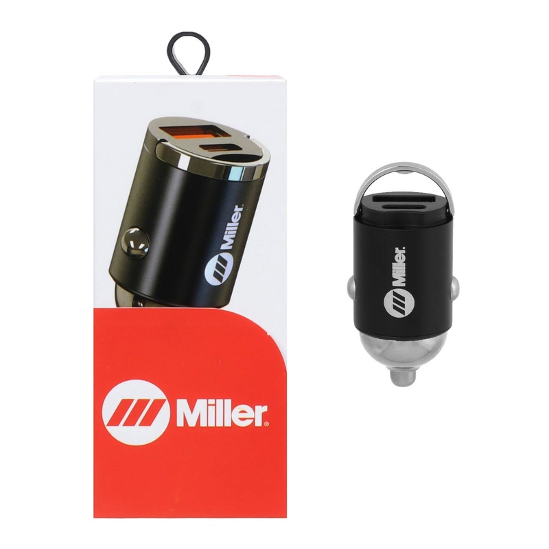 شارژر فندکی 30W فست و PD دو پورت Miller اورجینال مدل M-CH105 مشکی کد 67610