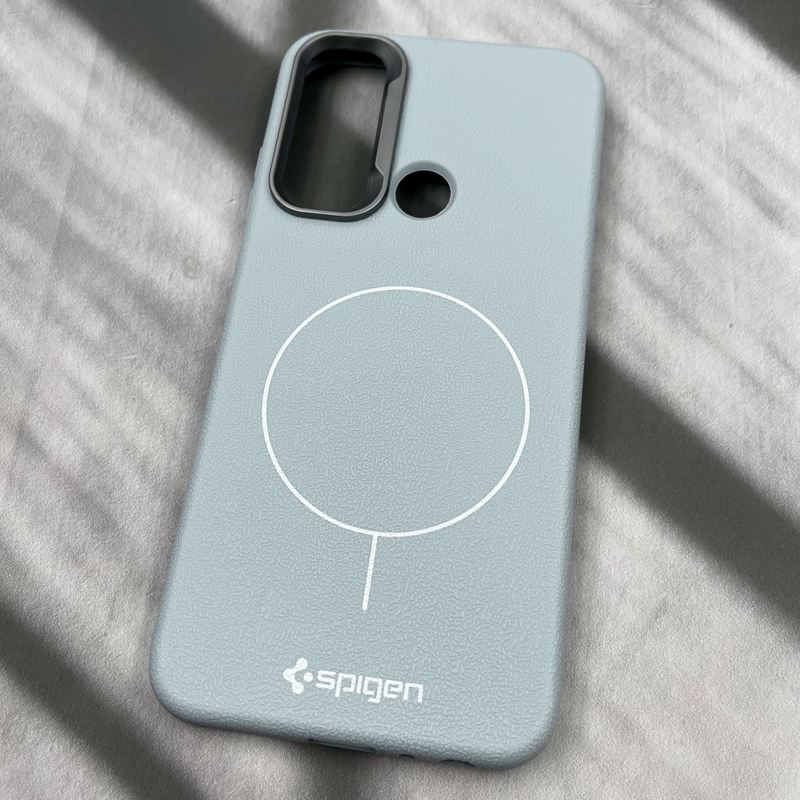 قاب گوشی Redmi Note 8 / Redmi Note 8 2021 شیائومی Spigen Case سیلیکونی طرح مگ سیف Magsafe لنز کروم آبی کد 67752 - Image 2