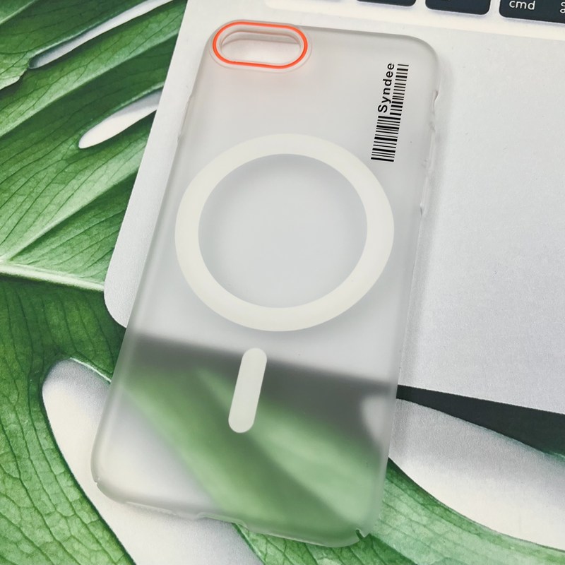 قاب گوشی iPhone 7 / iPhone 8 / iPhone SE 2020 / iPhone SE 2022 آیفون Syndee مات طرح مگ سیف Magsafe اسپرت لنز برجسته سفید کد 68361 - Image 2