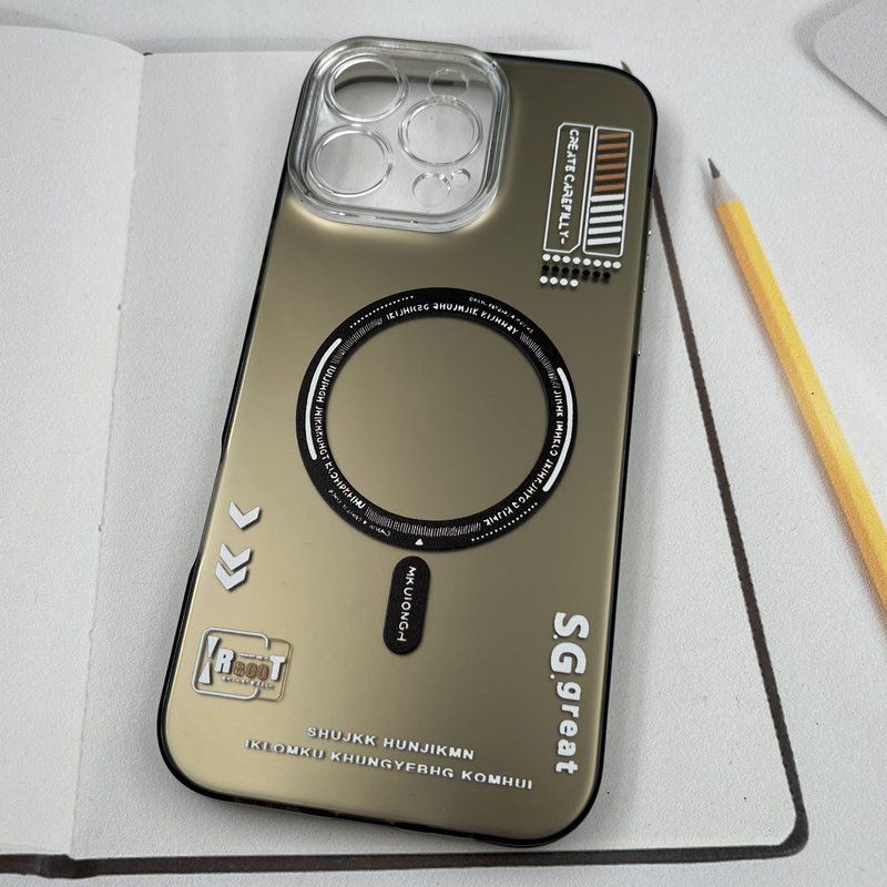 قاب گوشی iPhone 16 Pro Max آیفون New So Cool اورجینال طرح مگ سیف Magsafe اسپرت RT محافظ لنز دار کرومی کد 71222 - Image 2