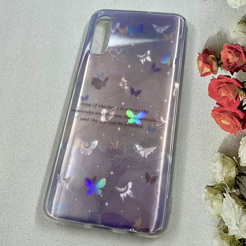 قاب گوشی Galaxy A30S / Galaxy A50S / Galaxy A50 سامسونگ Luxury Case ضد ضربه طرح کهکشانی پروانه لیزری بنفش کد 80803 - Image 2