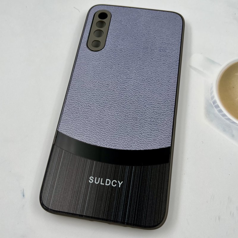 قاب گوشی Galaxy A70 / Galaxy A70S سامسونگ Texture Case طرح دو تکه کلاسیک SULDCY محافظ لنز دار طوسی کد 813815 - Image 2