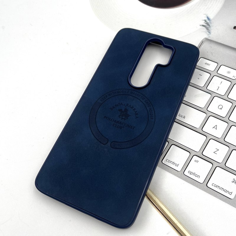 قاب گوشی Redmi Note 8 Pro شیائومی Premium Leather چرم طرح مگ سیف Magsafe اسپرت سرمه ای کد 81687 - Image 2