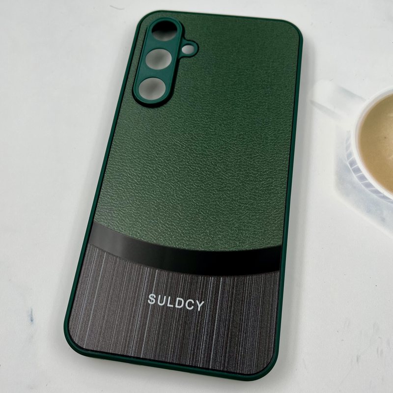 قاب گوشی Galaxy S23 FE سامسونگ Texture Case طرح دو تکه کلاسیک SULDCY محافظ لنز دار سبز کد 857067 - Image 2