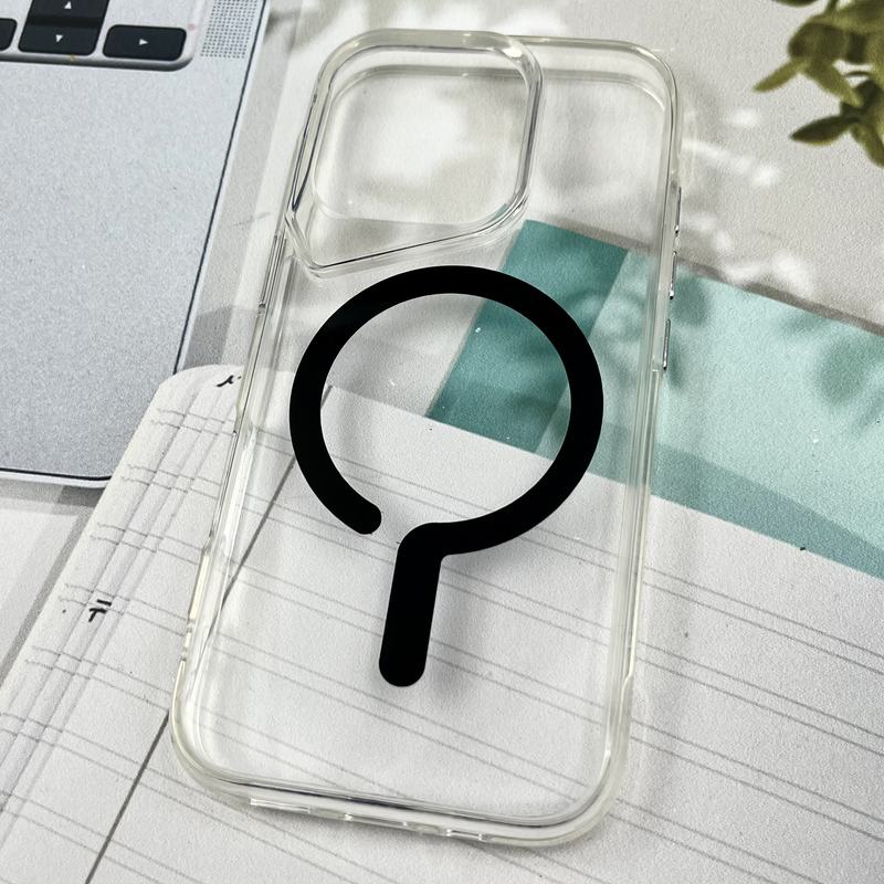 قاب گوشی iPhone 16 Pro Max آیفون شفاف Magnetic Case مگ سیف Magsafe اورجینال ضد ضربه Sport مشکی کد 87380 - Image 2