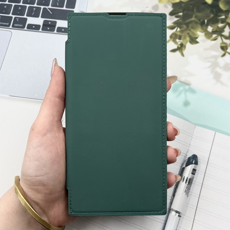 کیف گوشی Galaxy S23 Ultra سامسونگ الکترو استاتیک Wallet Case مگ سیف Magsafe اورجینال محافظ لنز دار گلسی سبز کد 89717 - Image 2