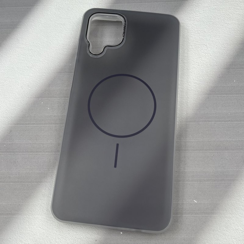 قاب گوشی Galaxy A12 / Galaxy M12 سامسونگ پاستلی طرح مگ سیف Magsafe مات لنز رنگی مشکی کد 90579 - Image 2