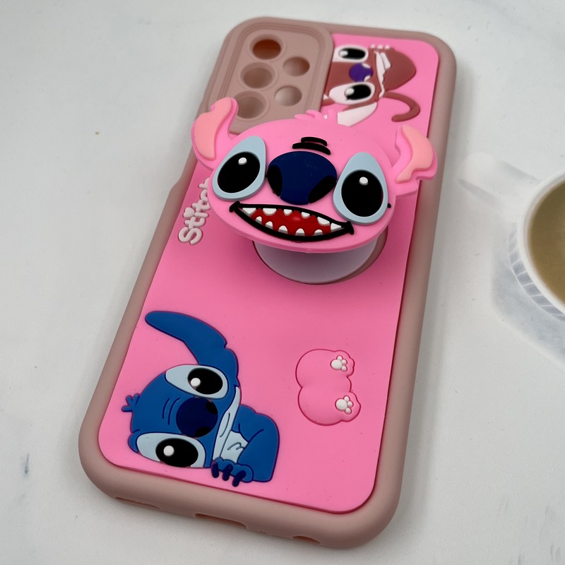 قاب گوشی Galaxy A23 سامسونگ Funny Case سیلیکونی پاپ سوکتی عروسکی برجسته طرح استیچ محافظ لنز دار کد 92704 - Image 2