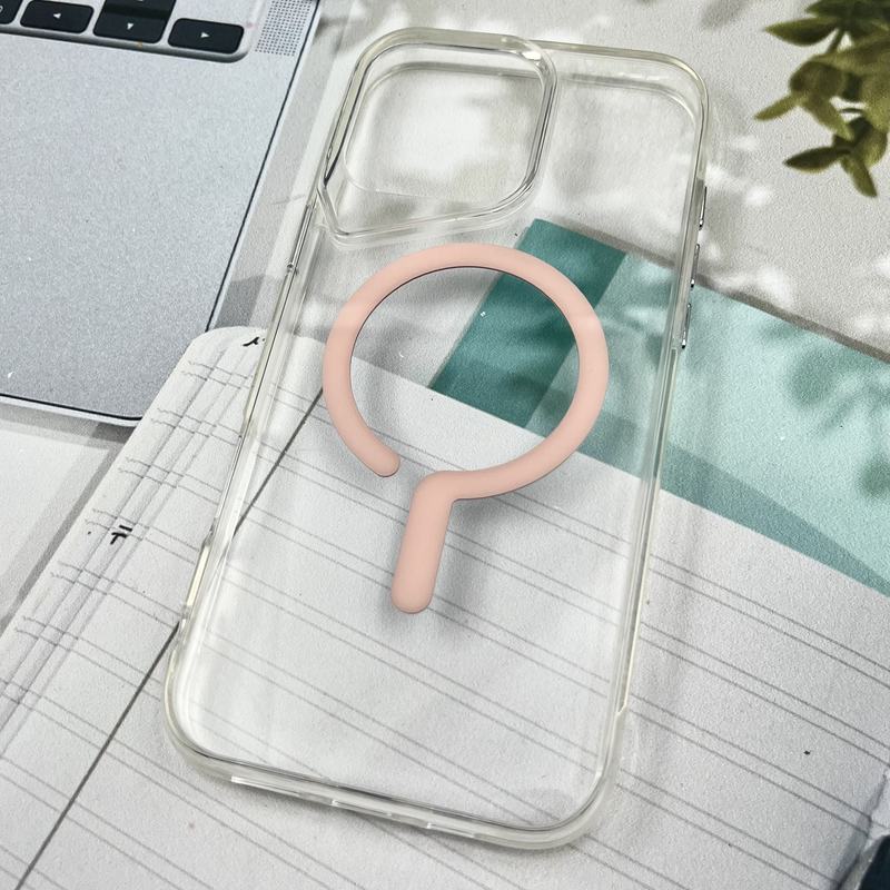 قاب گوشی iPhone 16 Pro Max آیفون شفاف Magnetic Case مگ سیف Magsafe اورجینال ضد ضربه Sport صورتی کد 93538 - Image 2