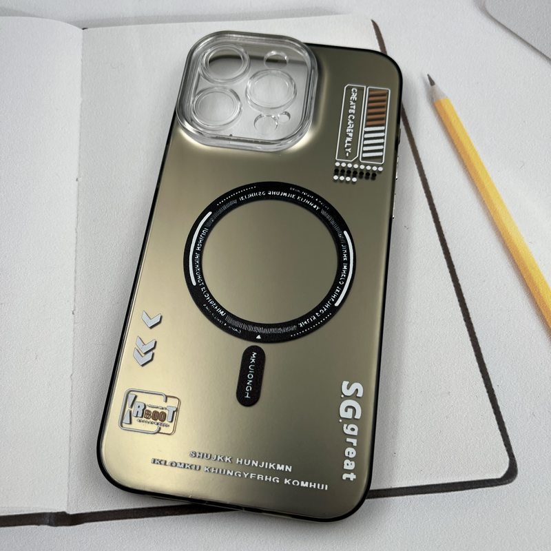 قاب گوشی iPhone 15 Pro Max آیفون New So Cool اورجینال طرح مگ سیف Magsafe اسپرت RT محافظ لنز دار کرومی کد 94171 - Image 2