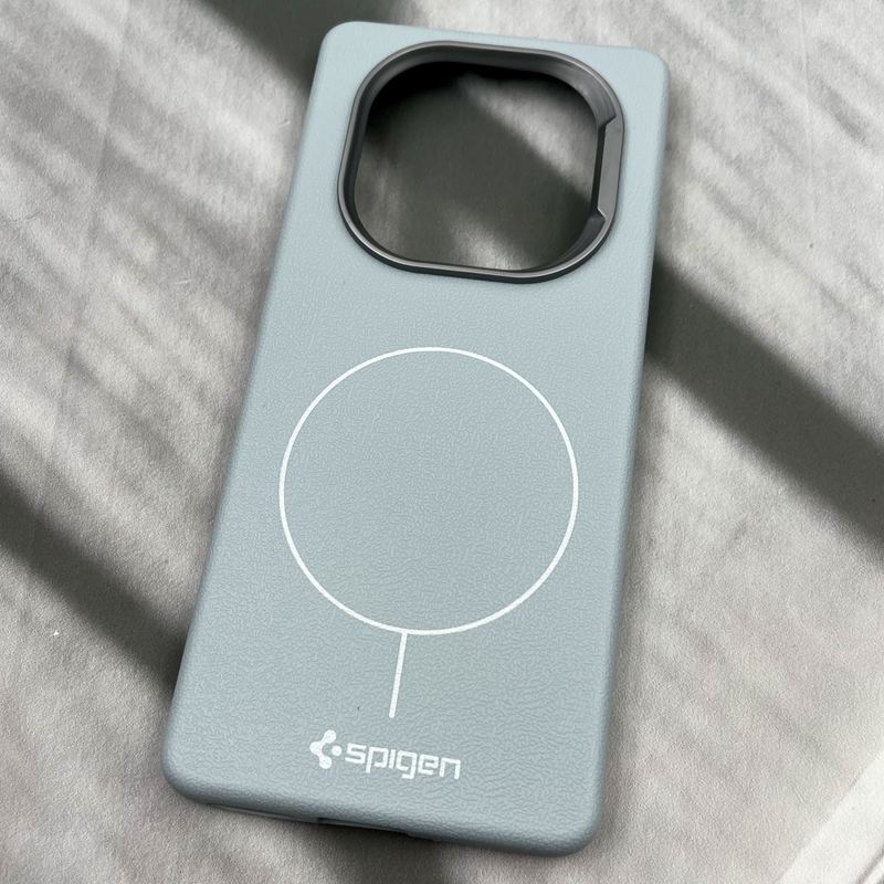قاب گوشی Redmi Note 14 Pro 4G شیائومی Spigen Case سیلیکونی طرح مگ سیف Magsafe لنز کروم آبی کد 94649 - Image 2