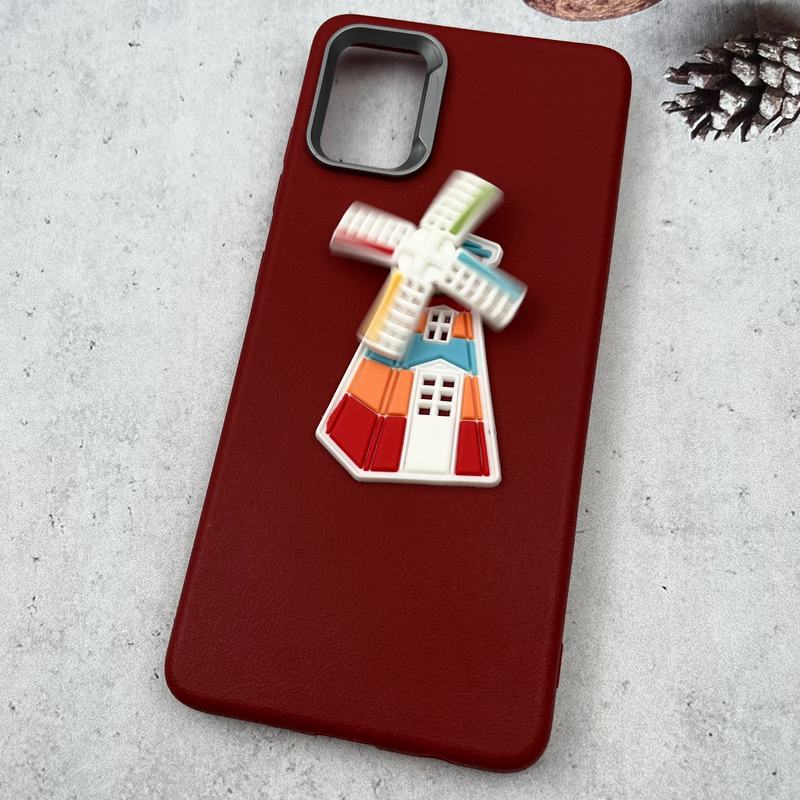 قاب گوشی Galaxy A51 سامسونگ سیلیکونی Spinner Case اسپینری فیجت عروسکی برجسته زرشکی کد 96028 - Image 2